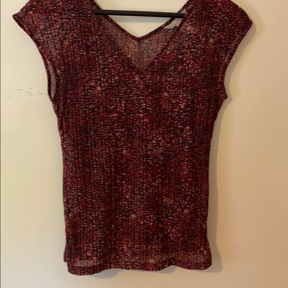 XS light Banana Republic top.